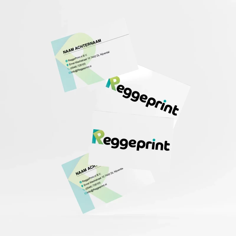meerdere ontwerpen visitekaartjes productafbeelding